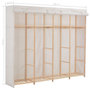 Voir la diapositive 6 : VIDAXL Garde-robe Blanc 200 x 40 x 170 cm Tissu