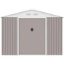 Voir la diapositive 3 : MARKET24 MERCURE Abri de jardin en métal 7,06 m² - 277 x 255 x 202 cm - Kit d'ancrage inclus, 2 portes coulissantes - Taupe