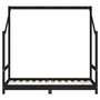 Voir la diapositive 4 : VIDAXL Cadre de lit pour enfant noir 80x160 cm bois de pin massif