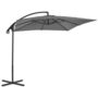 Voir la diapositive 2 : VIDAXL Parasol de jardin en porte-a-faux avec mat en acier anthracite