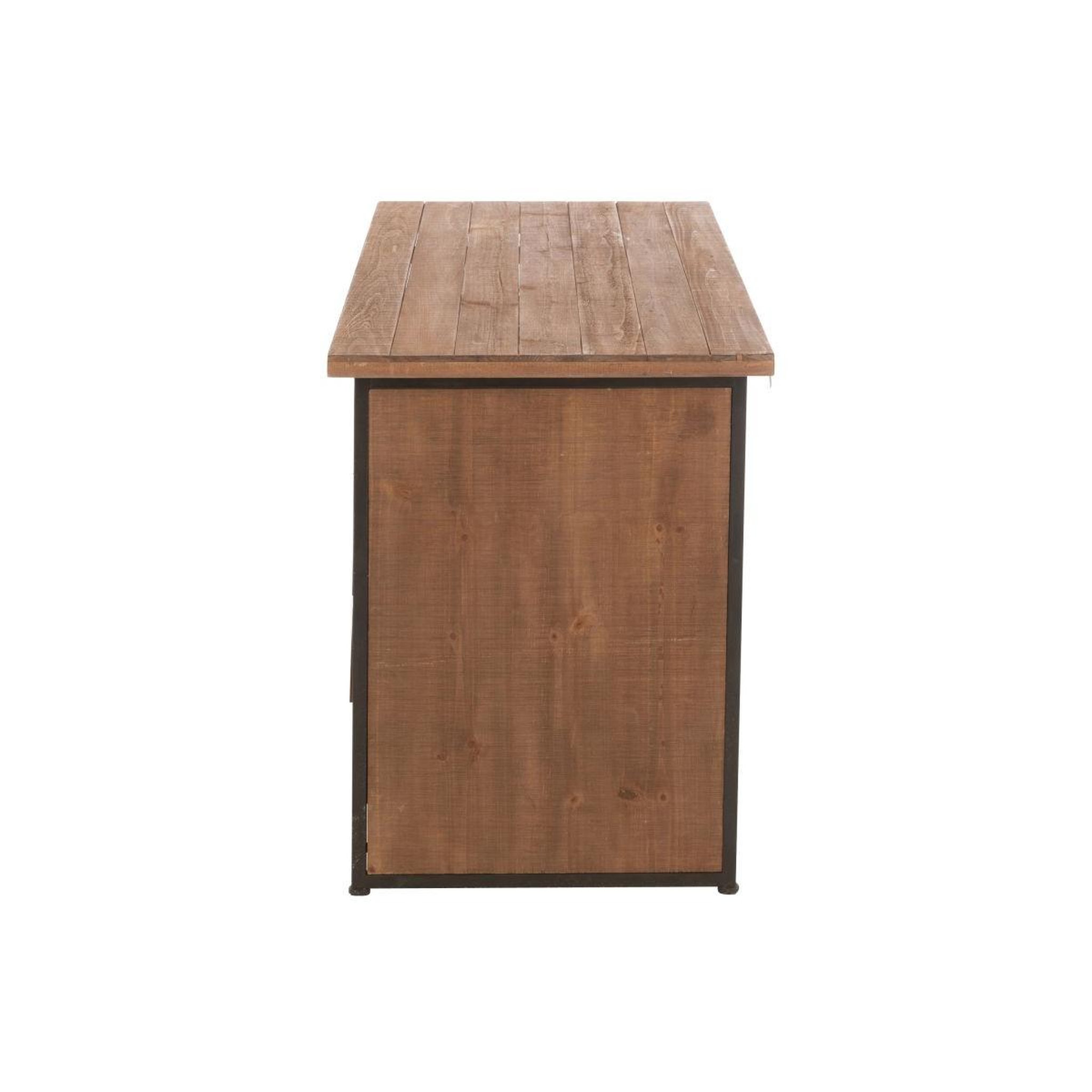 Voir la diapositive 3 : J-LINE Bureau en bois  sia  140cm naturel