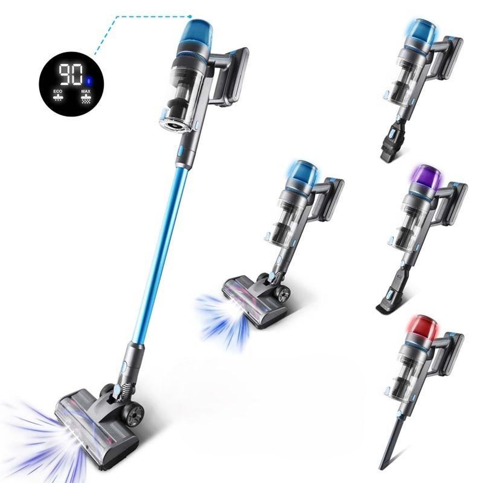 VORTEX Vortex - f45 - bleu - aspirateur balai sans fil - 450w - 55 min