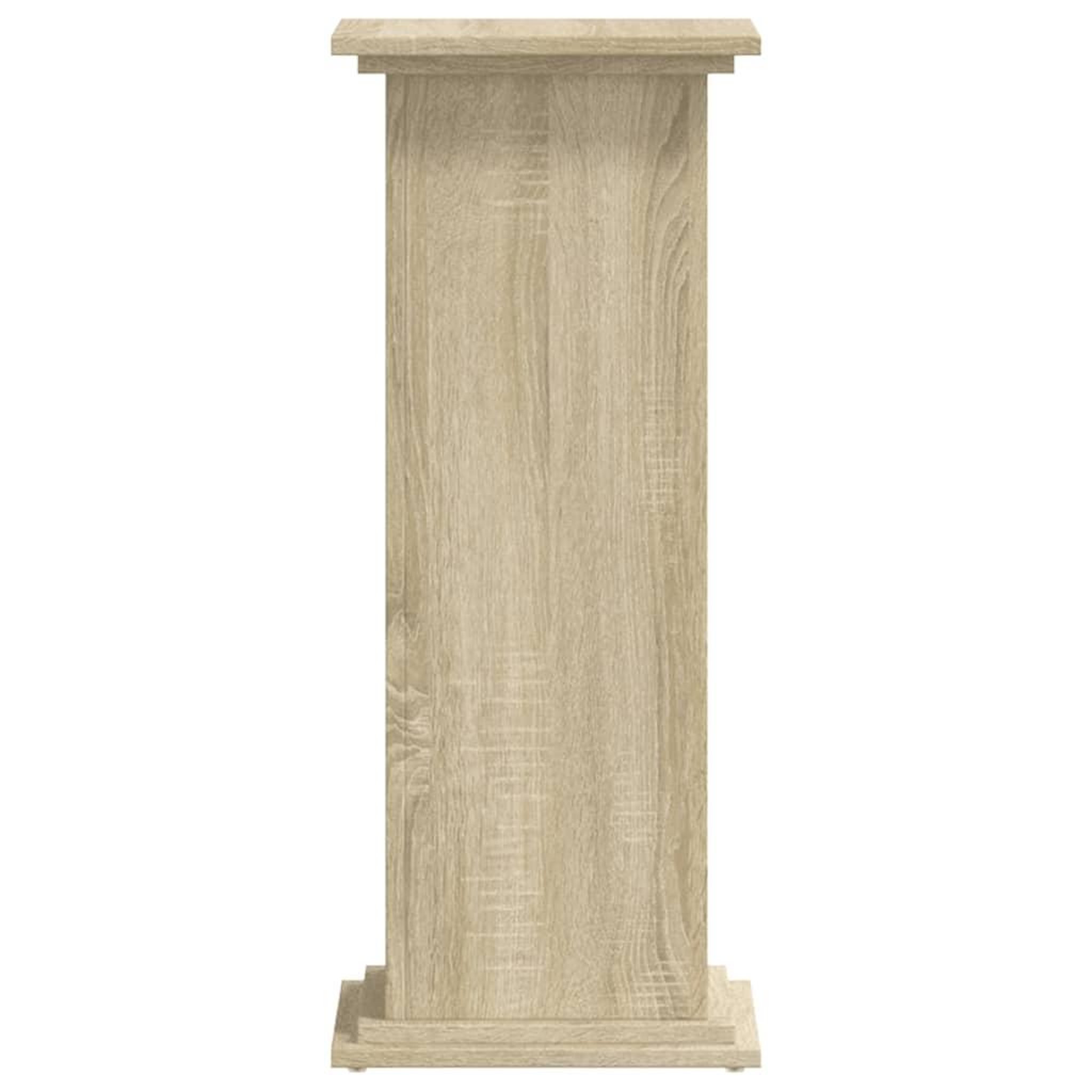 Voir la diapositive 5 : VIDAXL Support pour plantes chene sonoma 33x33x80 cm bois d'ingenierie