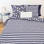 Voir la diapositive 3 : Home collection Parure housse de couette 100% coton 57fils capri