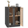 Voir la diapositive 5 : VIDAXL Buffet Gris 60x35x80 cm Bois massif de pin
