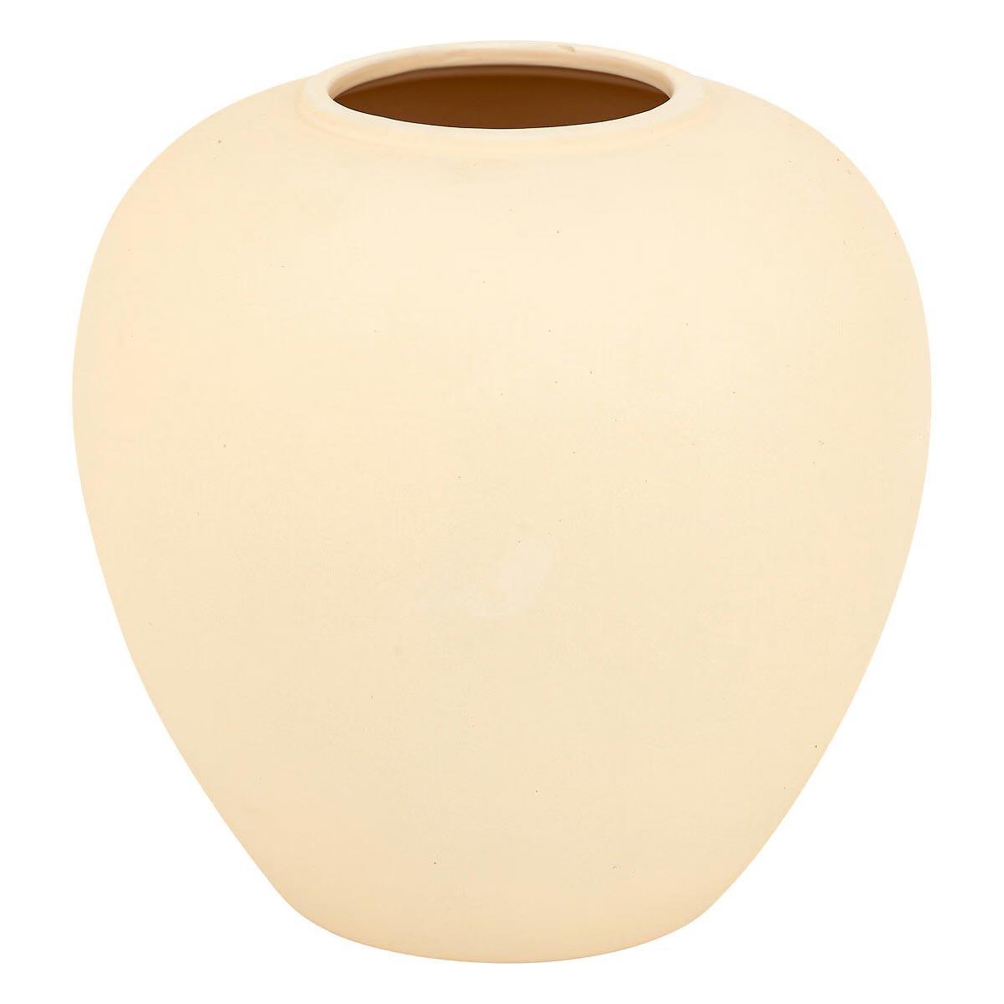 ATMOSPHERA Vase boule en dolomite  rily  22cm beige