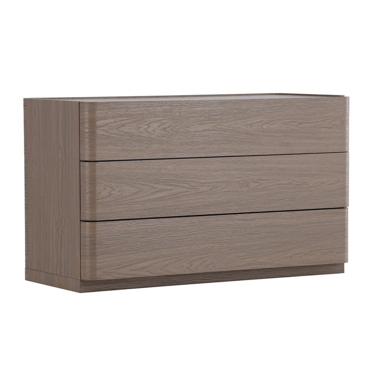 Paris Prix Commode Design 3 Tiroirs  Noble  100cm Moka
