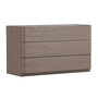 Voir la diapositive 1 : Paris Prix Commode Design 3 Tiroirs  Noble  100cm Moka