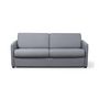 Voir la diapositive 3 : Canapé droit convertible système couchage express 3 places en tissu Gris clair ALICE