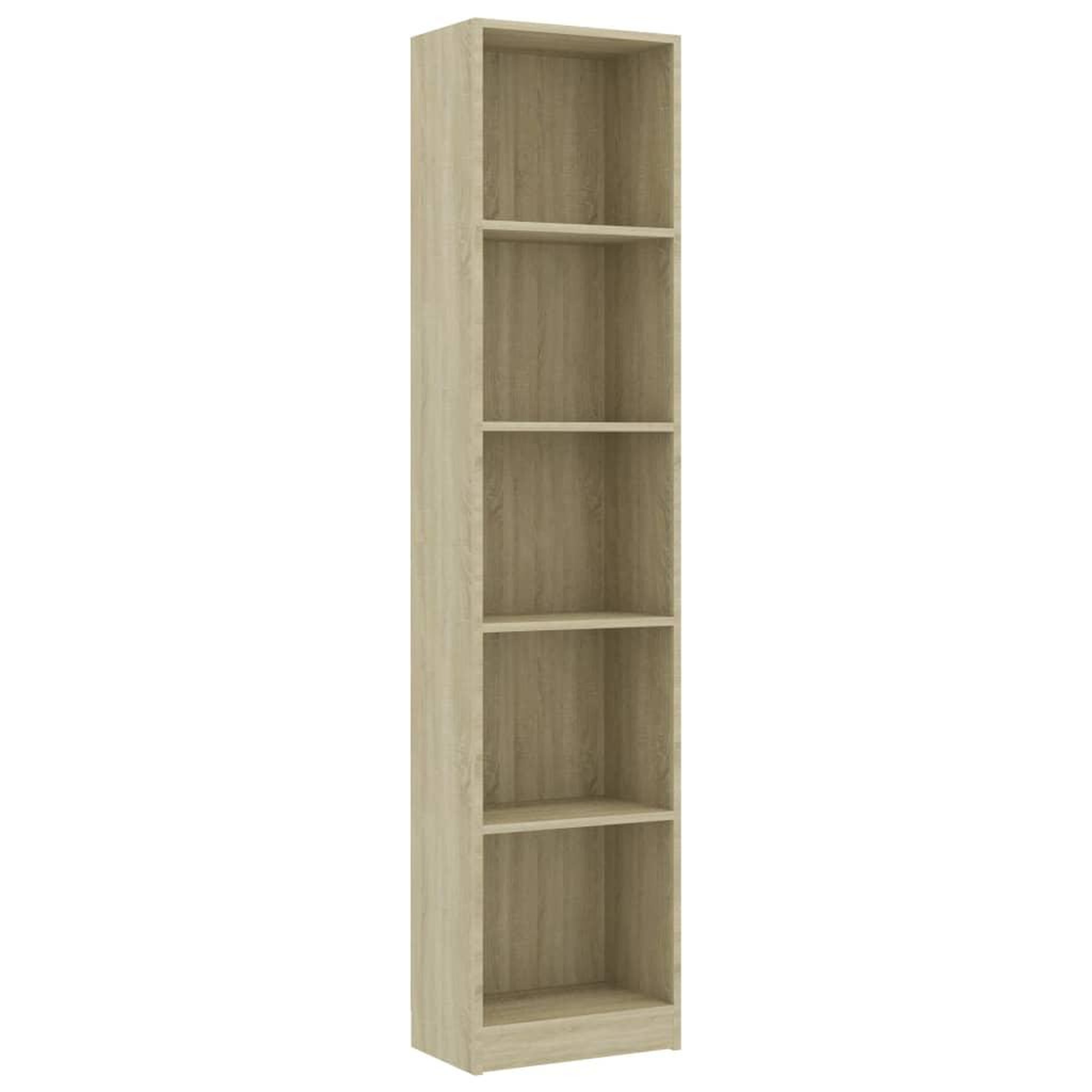 Voir la diapositive 2 : VIDAXL Bibliotheque a 5 niveaux Chene sonoma Bois d'ingenierie