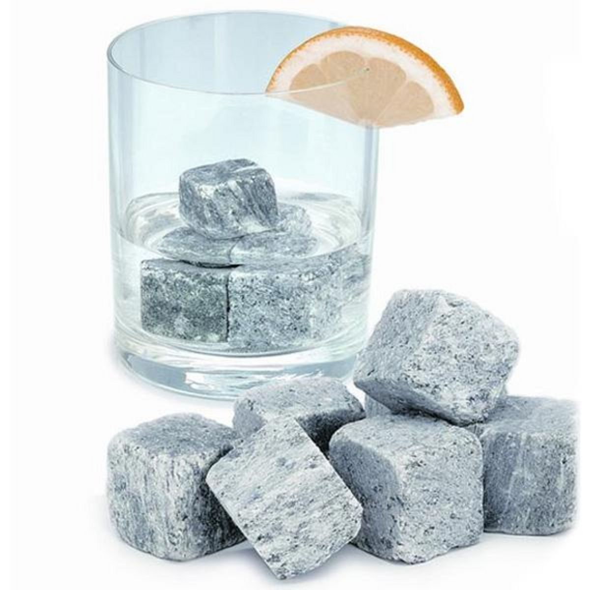 On the rocks Sachet de 6 glaçons en granit de bretagne - on the rocks