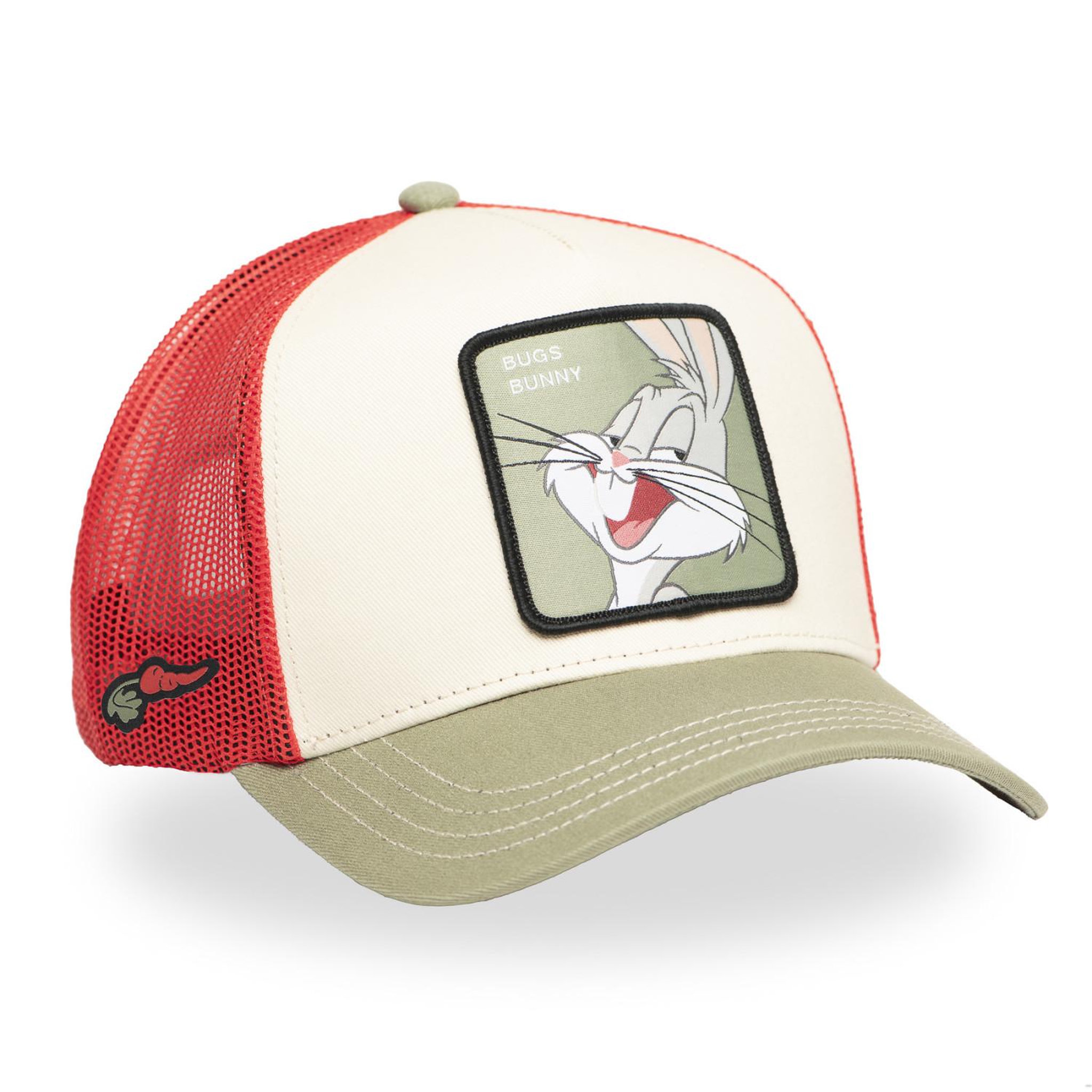 Voir la diapositive 4 : CAPSLAB Casquette trucker avec filet en sergé de coton looney tunes bug bunny