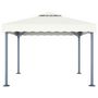 Voir la diapositive 2 : VIDAXL Tonnelle 300x300 cm Creme Aluminium