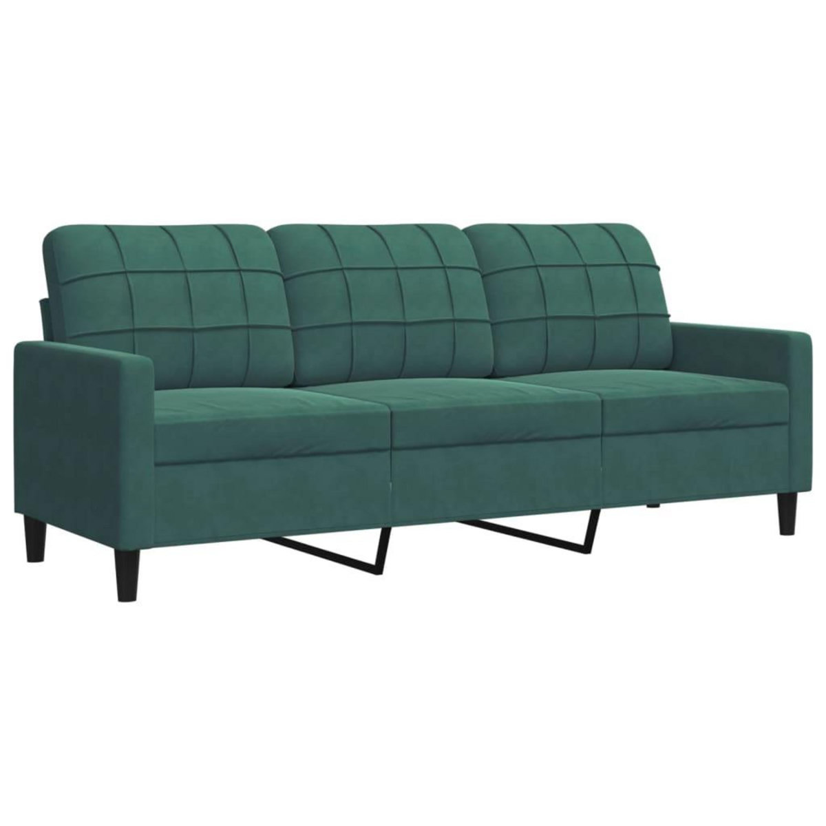 VIDAXL Ensemble de canapes 2 pcs avec coussins et traversins velours