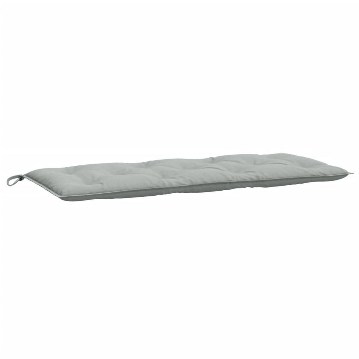 VIDAXL Coussins de banc de jardin lot de 2 gris clair melange tissu
