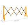 Voir la diapositive 6 : VIDAXL Barriere de circulation pliable Jaune et noir 250x38x96 cm