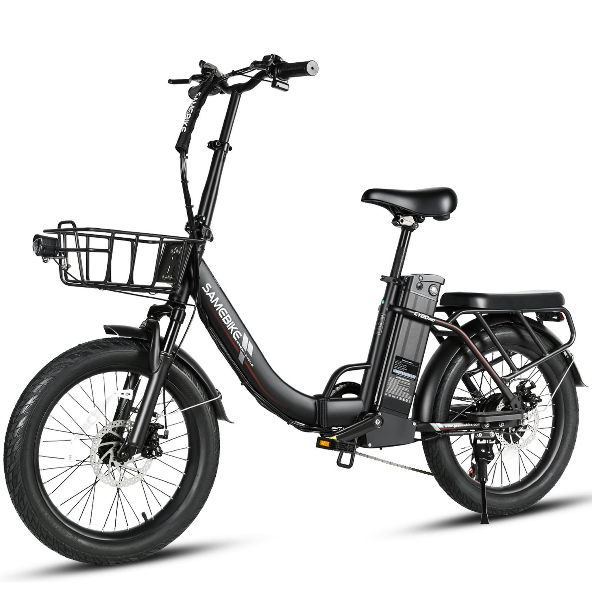 Voir la diapositive 3 : SAMEBIKE Vélo électrique pliant SAMEBIKE CY20 Pro