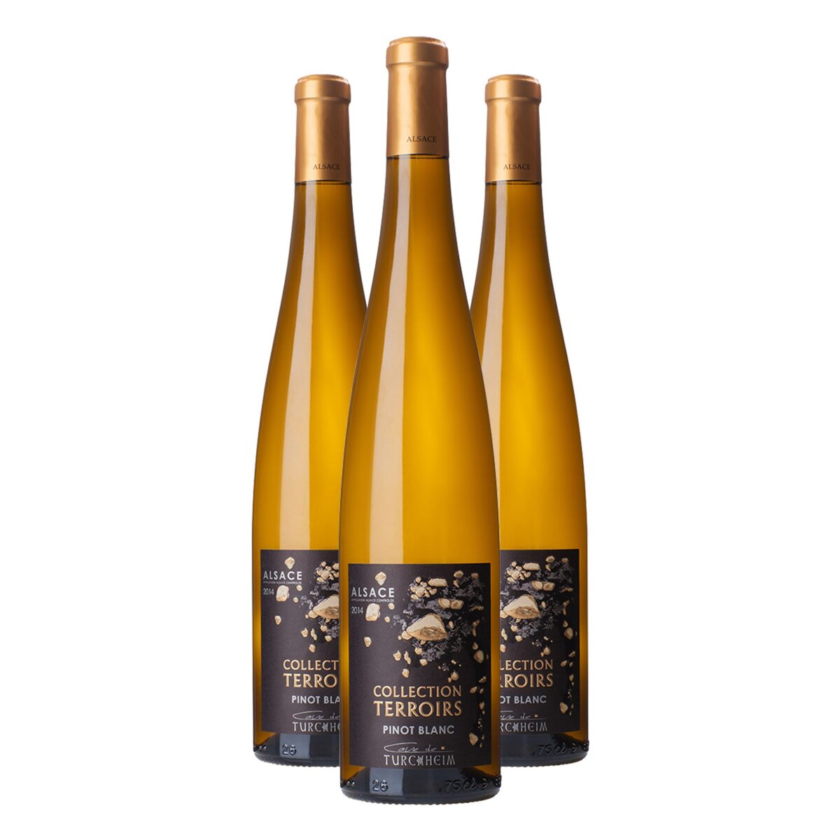 Lot de 3 bouteilles Alsace Pinot Blanc Collection Cave de Turckeim 2015
