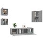 Voir la diapositive 4 : VIDAXL Ensemble de meubles TV 5 pcs Sonoma gris Bois d'ingenierie