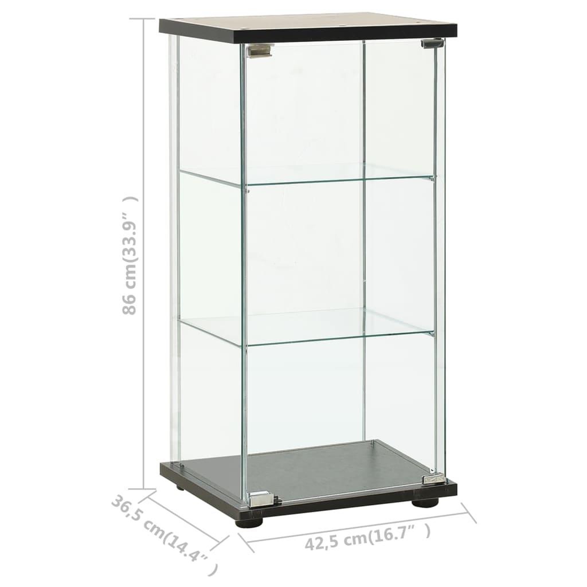 Voir la diapositive 5 : VIDAXL Armoire de rangement Verre trempe Noir