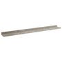 Voir la diapositive 4 : VIDAXL Etageres murales 2 pcs Gris beton 80x9x3 cm