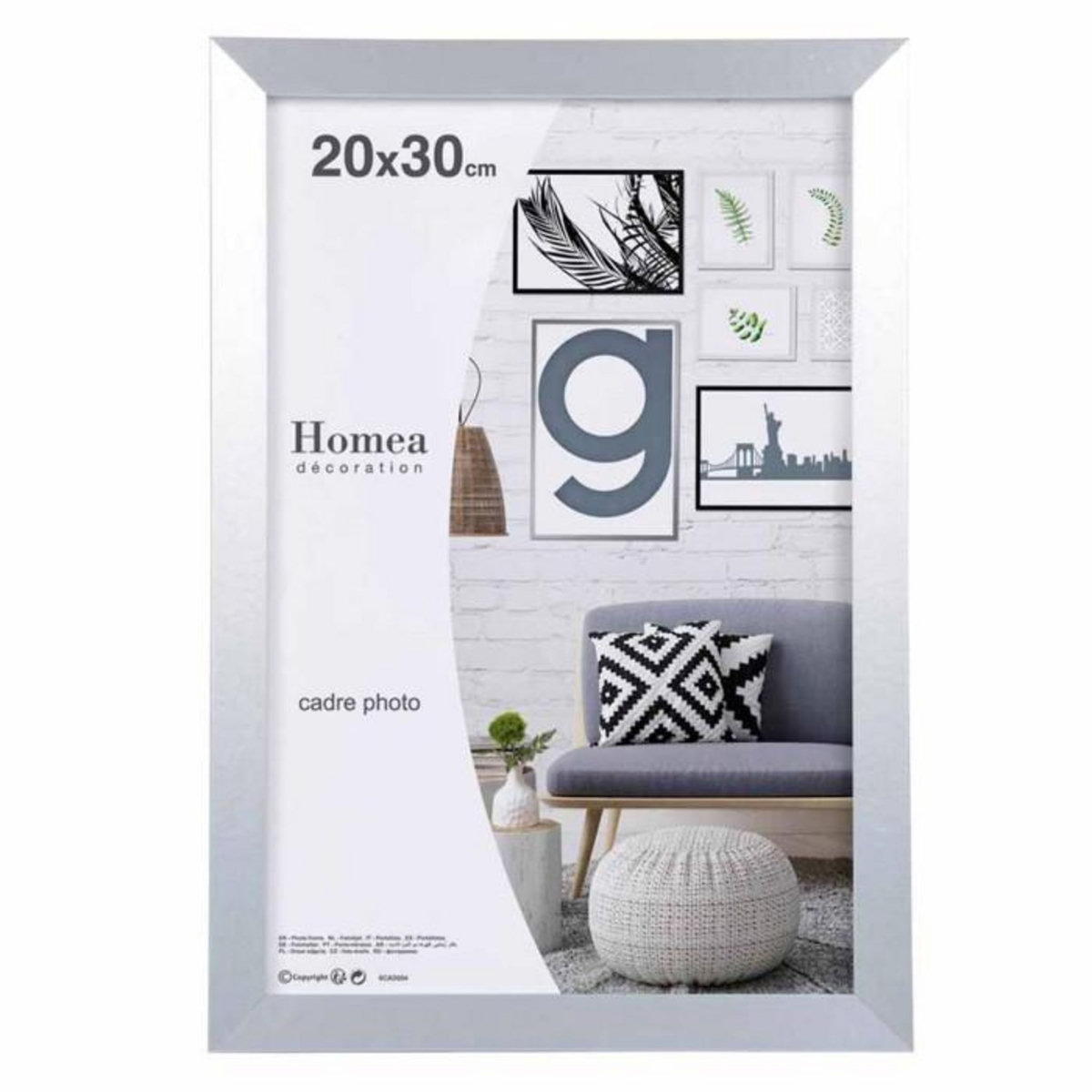 Paris Prix Cadre Photo Déco  Loft  20x30cm Argent