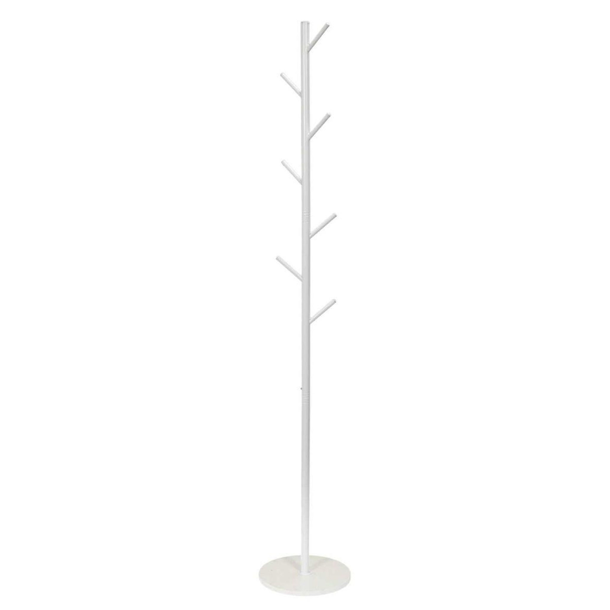 The Home Deco Factory Porte-manteau 7 tiges en métal  loka  173cm blanc