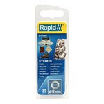 Rapid Lot de 25 oeillets acier Diam.6 RAPID