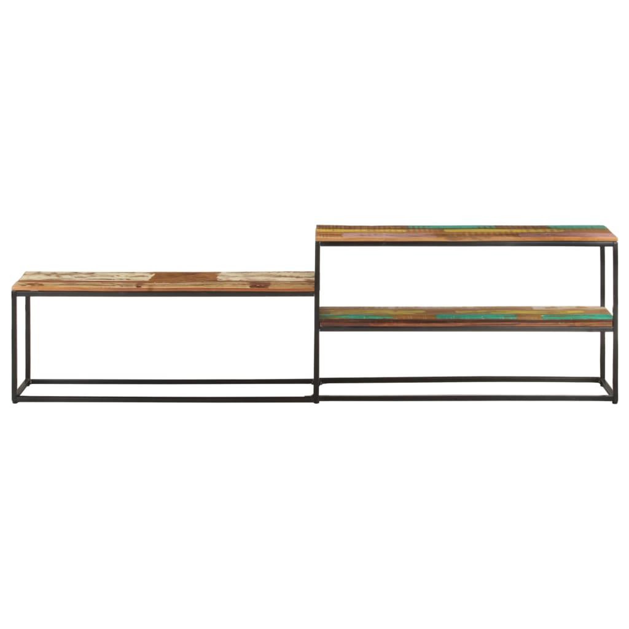 Voir la diapositive 2 : VIDAXL Meuble TV 180x30x50 cm Bois de recuperation massif