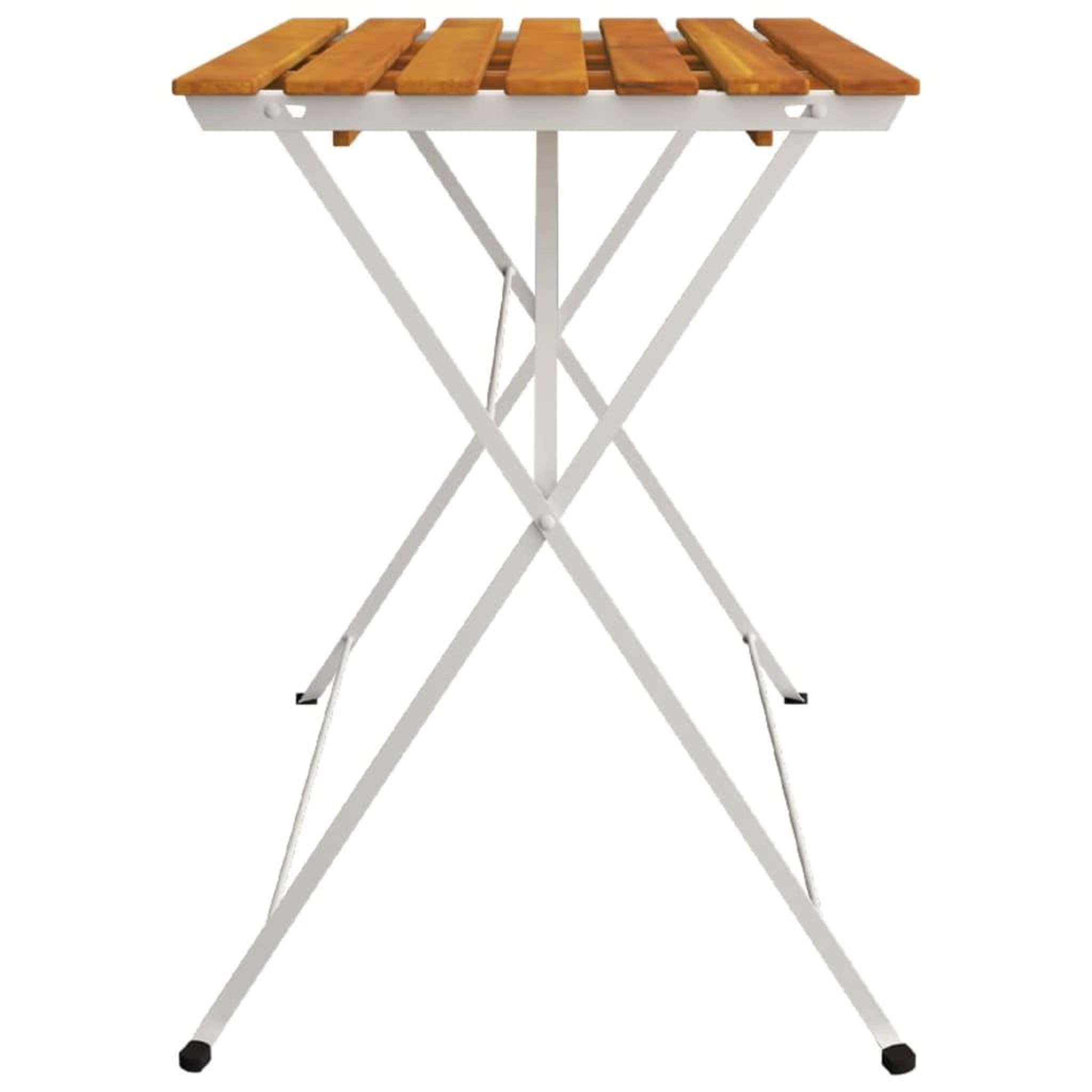 Voir la diapositive 4 : VIDAXL Table de bistro pliante 100x54x71cm Bois acacia solide et acier
