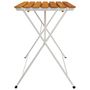 Voir la diapositive 4 : VIDAXL Table de bistro pliante 100x54x71cm Bois acacia solide et acier