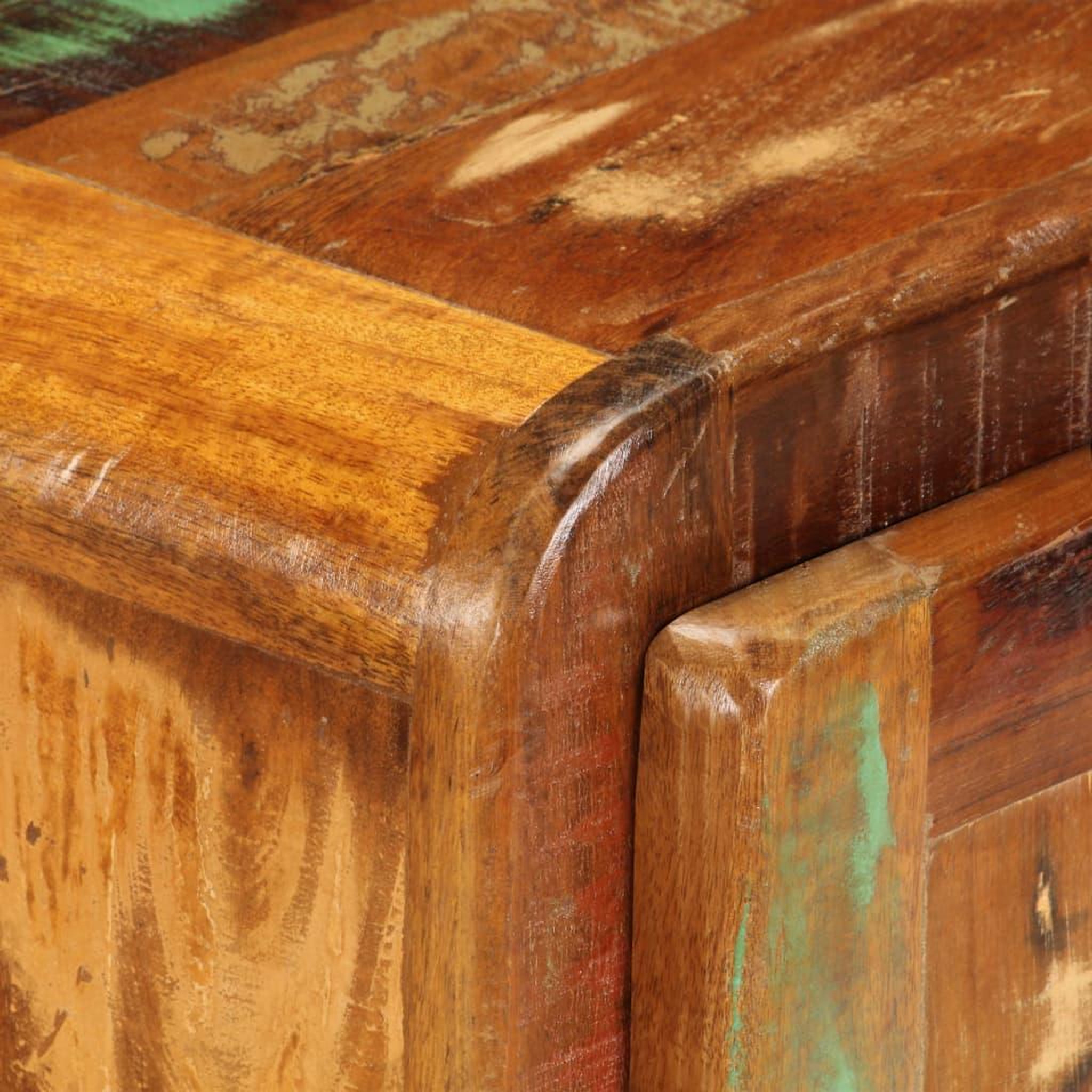 Voir la diapositive 5 : VIDAXL Table de chevet 50 x 30 x 50 cm bois de recuperation massif
