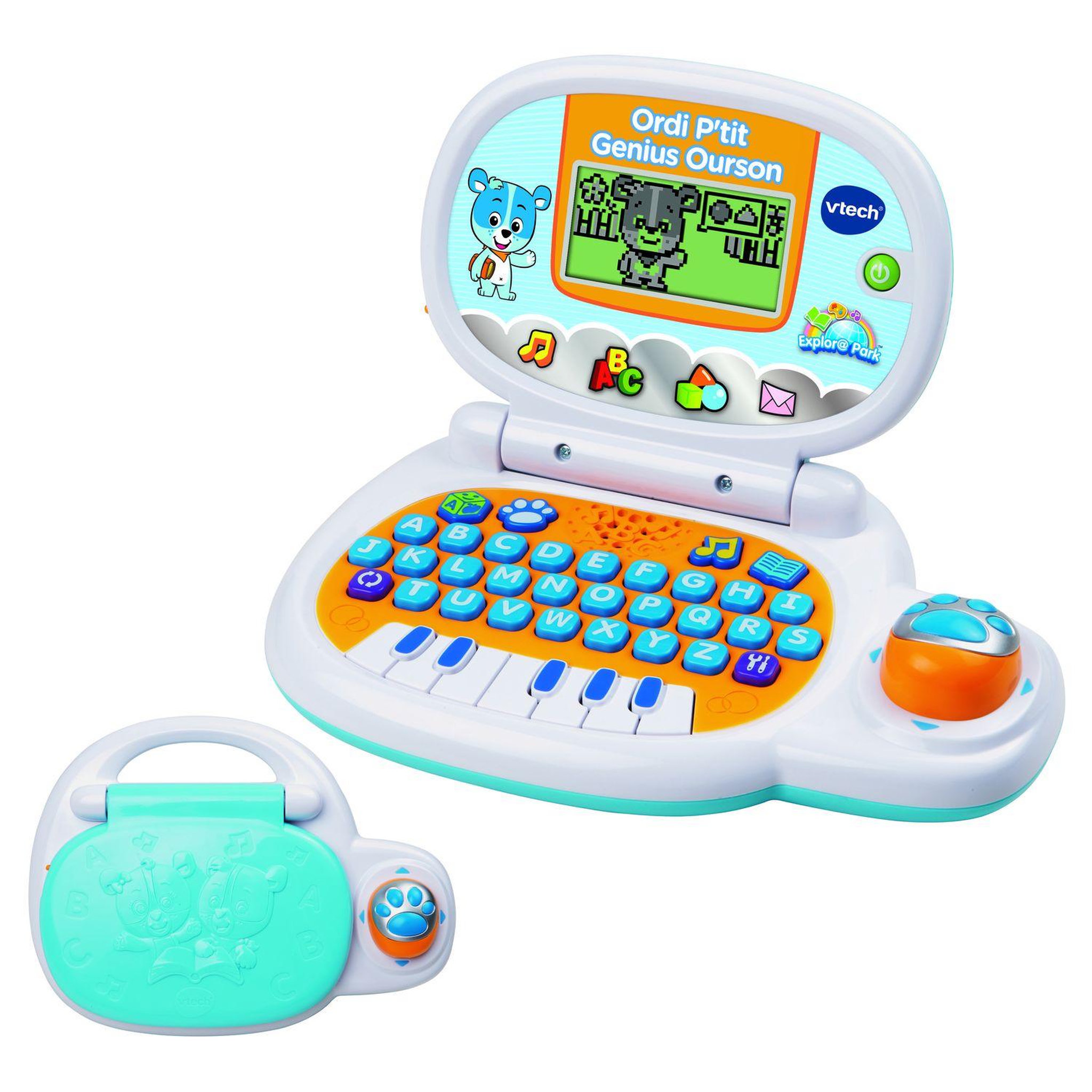 Voir la diapositive 1 : VTECH Ordi P'tit Genius ourson bleu
