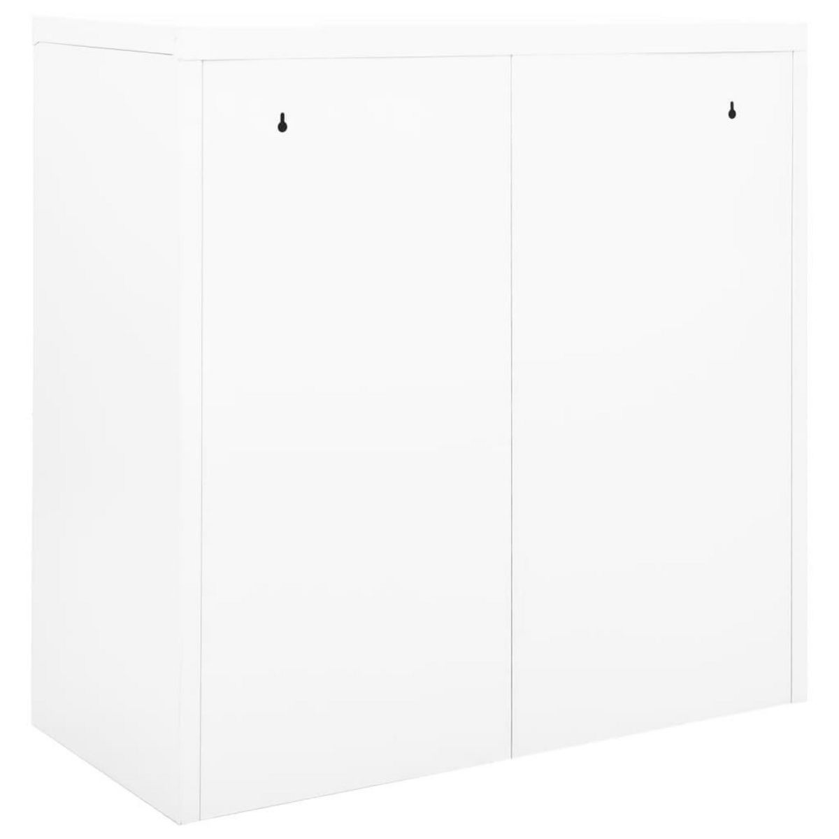 VIDAXL Armoire a portes coulissantes Blanc 90x40x90 cm Acier