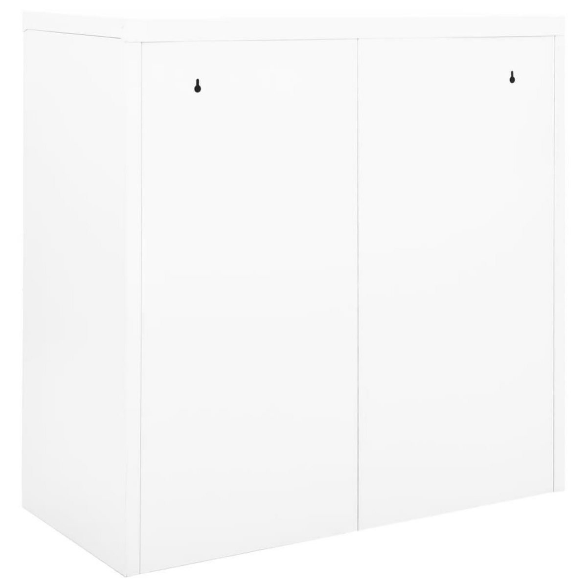 VIDAXL Armoire a portes coulissantes Blanc 90x40x90 cm Acier