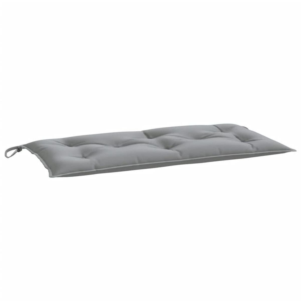 VIDAXL Coussin de banc de jardin gris 110x50x7 cm tissu oxford