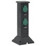 Voir la diapositive 4 : VIDAXL Colonne de prise d'exterieur a 4 voies noir vert 16x16x39,5 cm