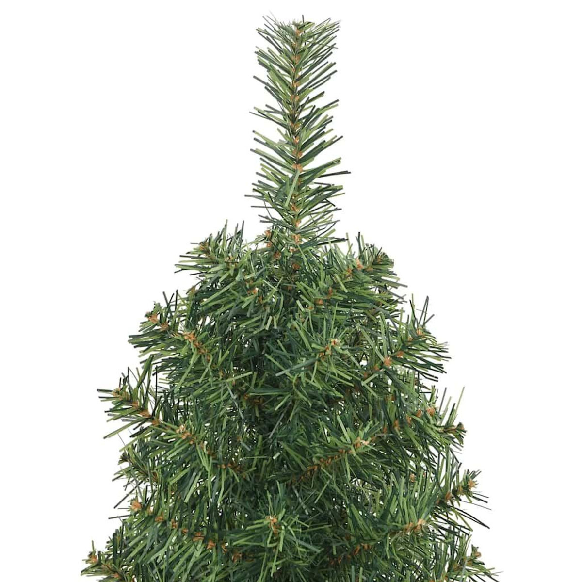 VIDAXL Sapin de Noël artificiel mince avec support vert 120 cm PVC