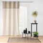 Voir la diapositive 5 : Paris Prix Rideau à Œillets Jacquard  Camalia  140x240cm Beige