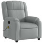 Voir la diapositive 4 : VIDAXL Fauteuil de massage inclinable Gris clair Tissu