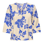 JACQUELINE DE YONG Blouse Beige/Bleu Femme JDY Troya. Coloris disponibles : Beige