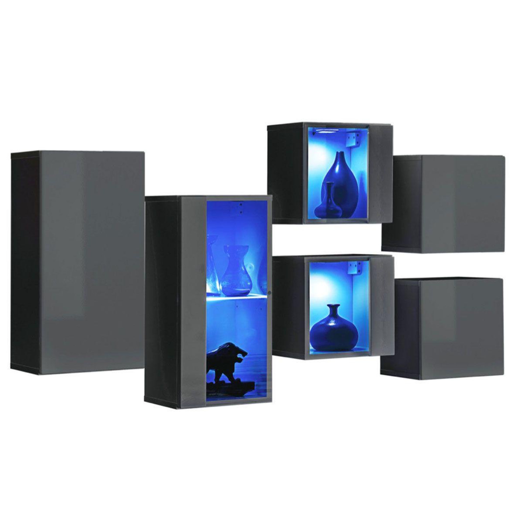Voir la diapositive 1 : Paris Prix Meuble de rangement  switch iv  320cm gris