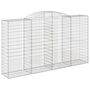 Voir la diapositive 3 : VIDAXL Paniers a gabions arques 12 pcs 300x50x160/180 cm fer galvanise