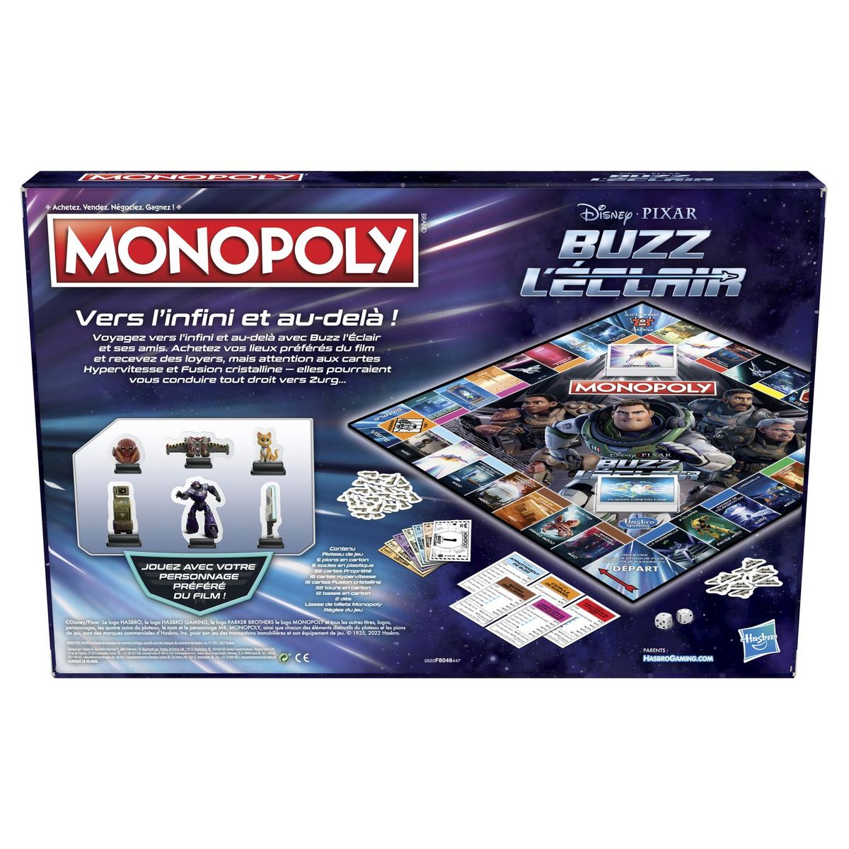 HASBRO Jeu Monopoly Lightyear Buzz L'éclair