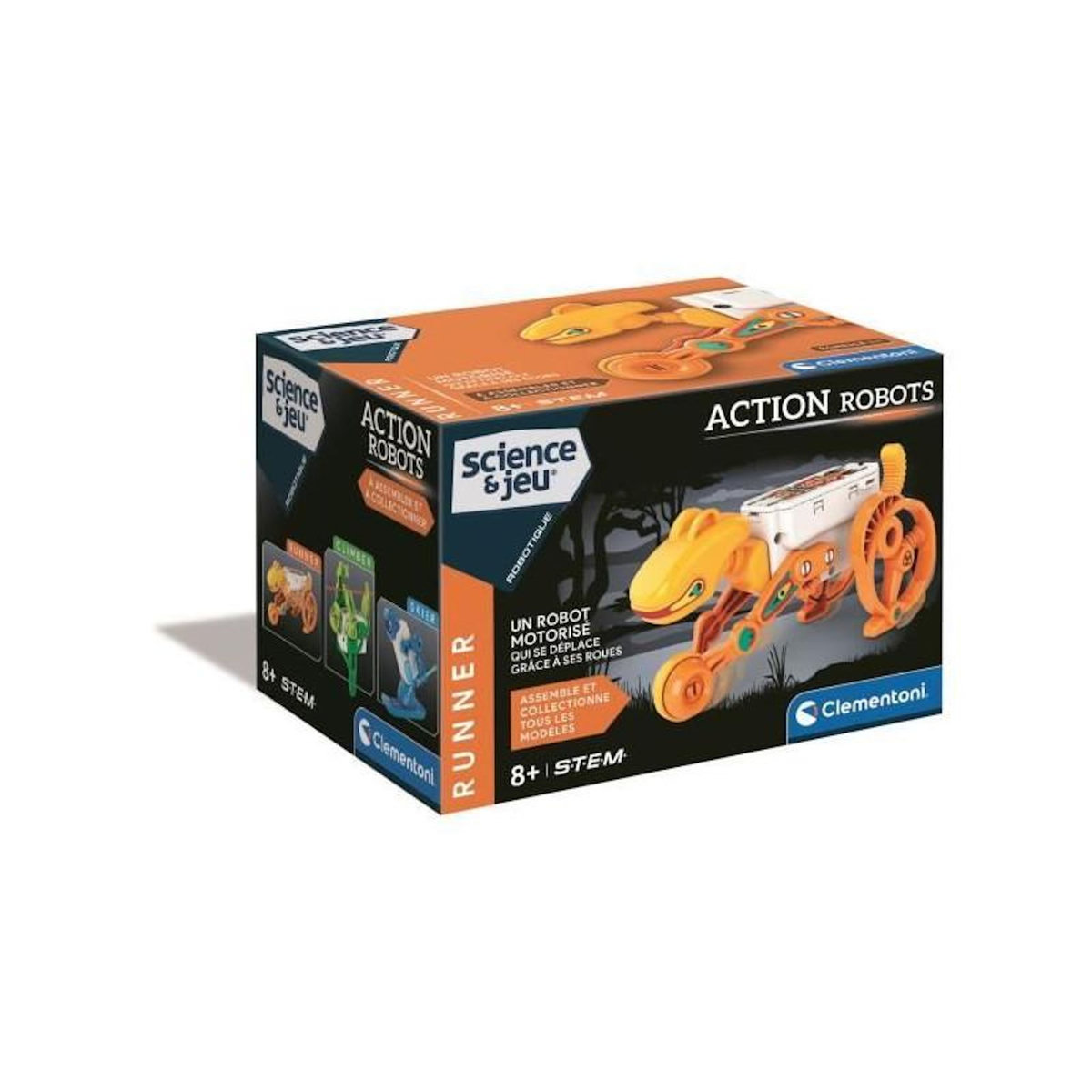 CLEMENTONI Robot éducatif – Action Robot Runner – Clementoni – Jeu scientifique enfant