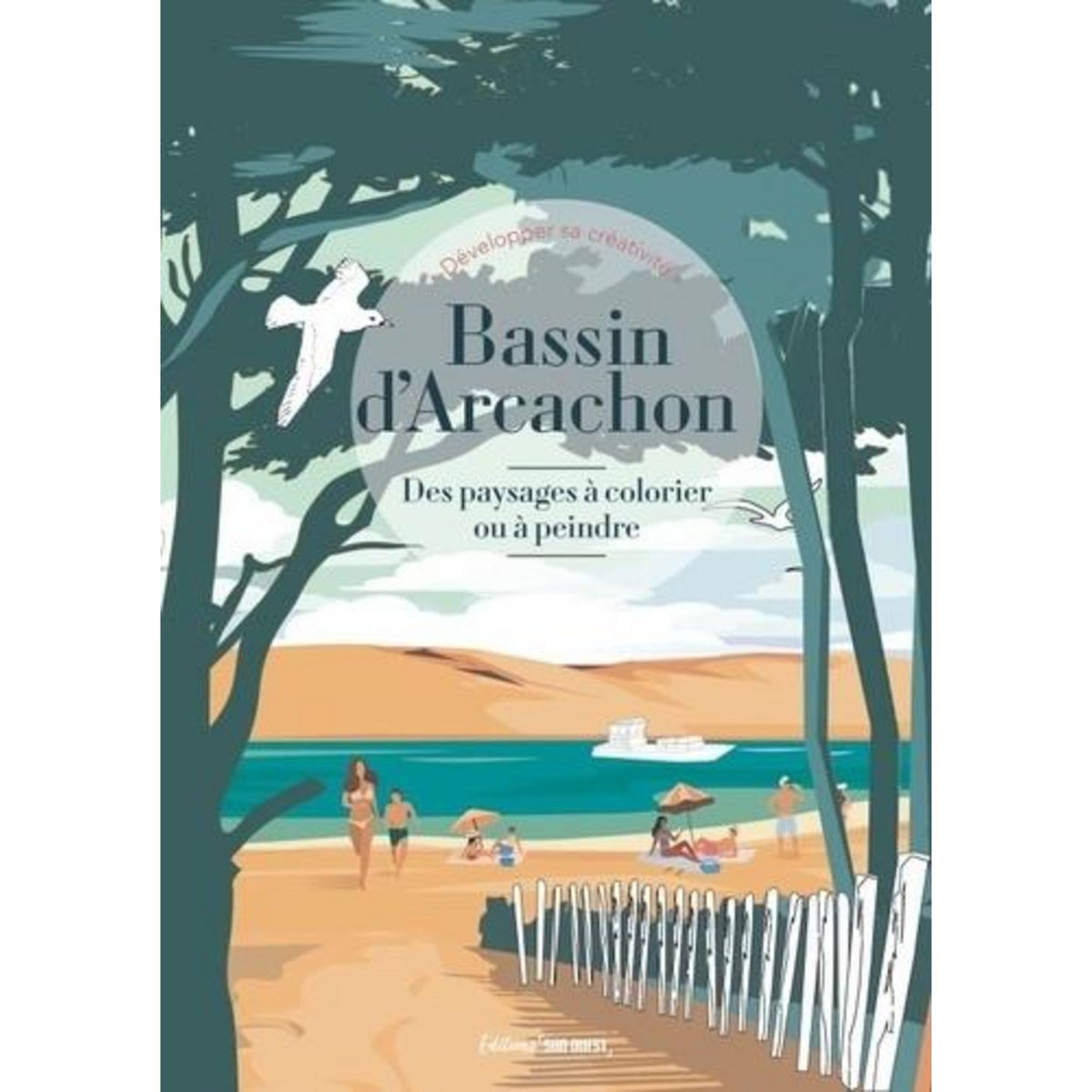 BASSIN D'ARCACHON. DES PAYSAGES A COLORIER OU A PEINDRE, Sud Ouest