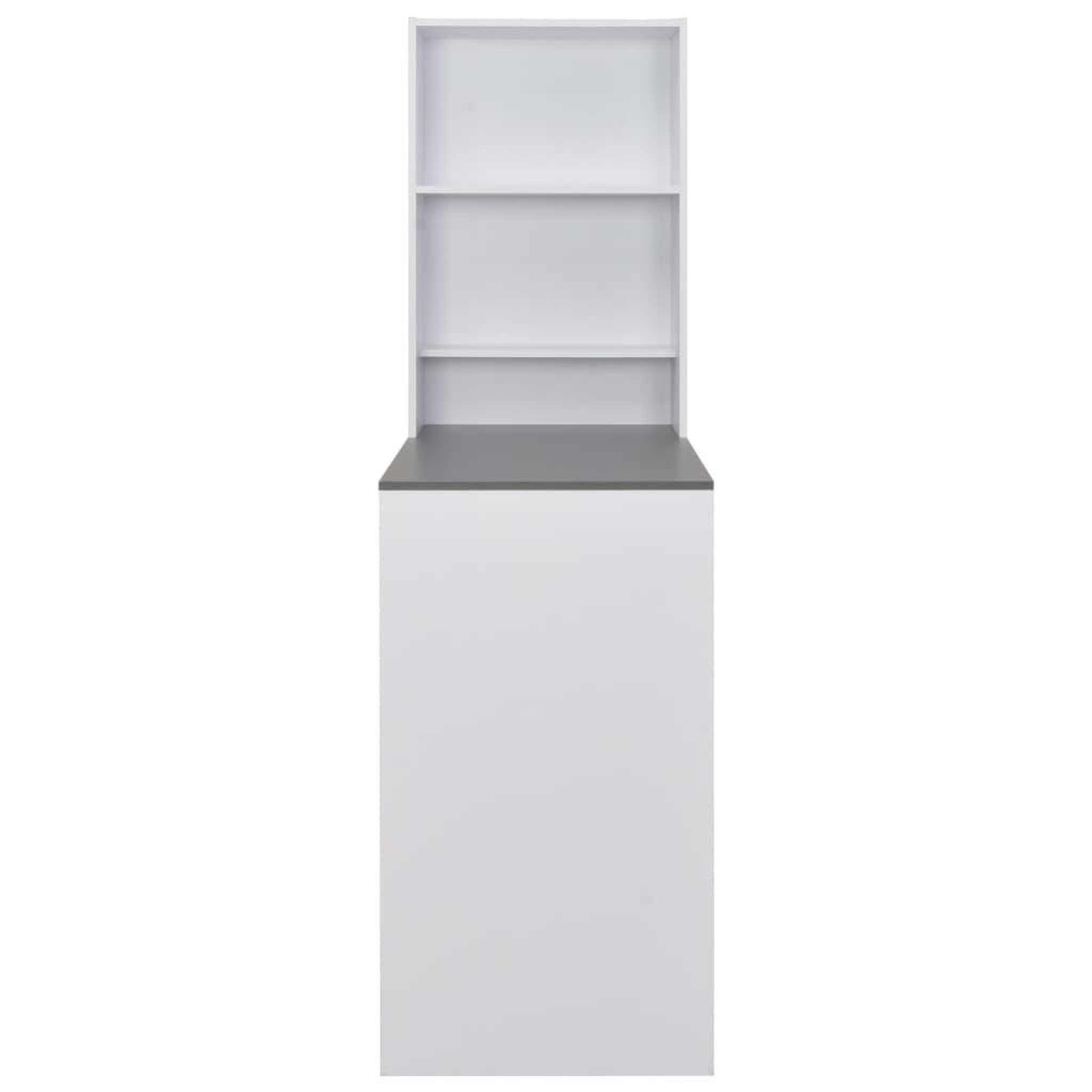 Voir la diapositive 3 : VIDAXL Table de bar avec armoire Blanc 115x59x200 cm