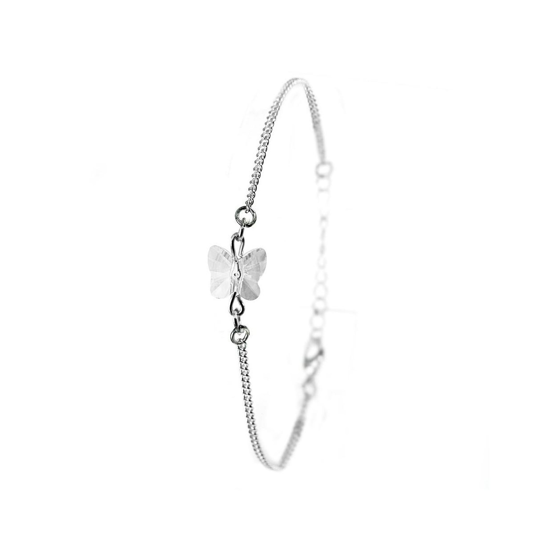 SC CRYSTAL Bracelet papillon SC Crystal orné de Cristaux scintillants