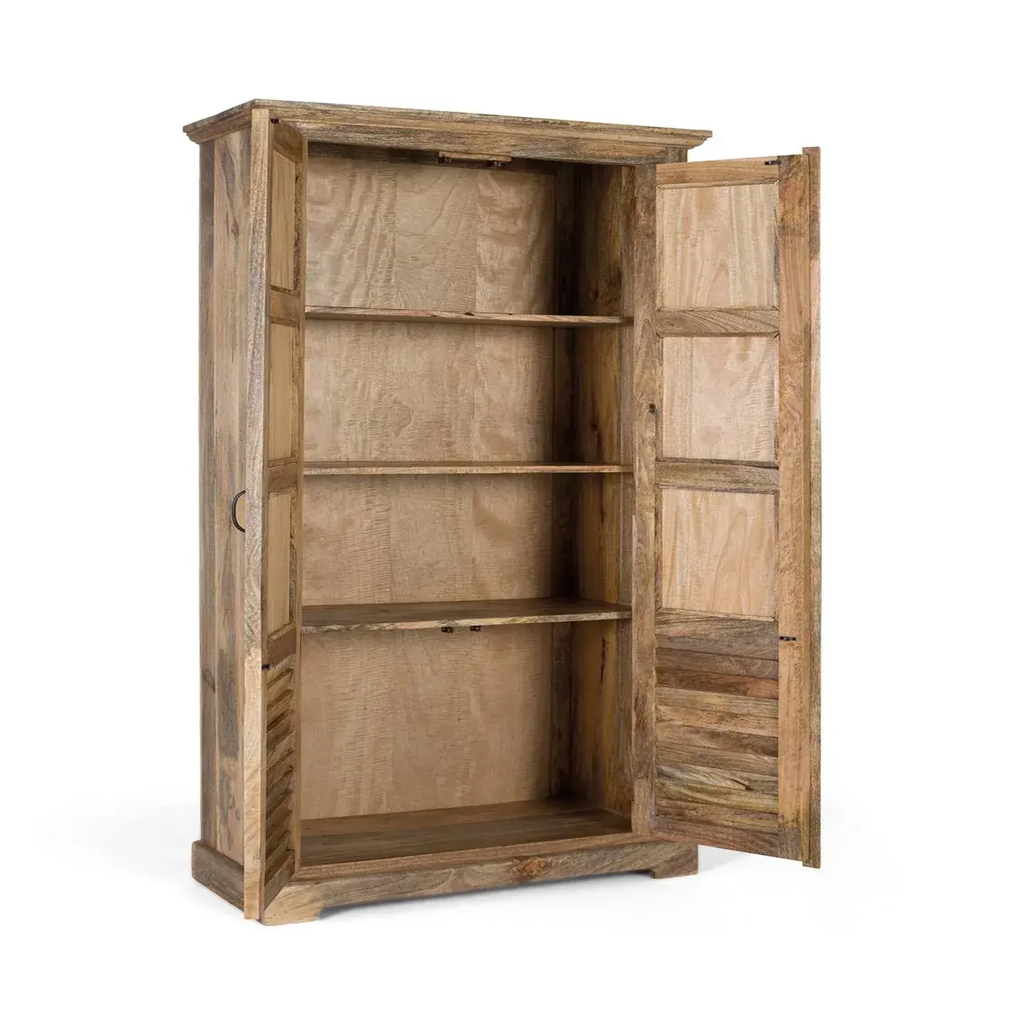 Voir la diapositive 2 : GINER Y COLOMER SL Armoire en bois de manguier 92cm style ethnique colonial