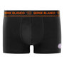 Voir la diapositive 6 : SERGE BLANCO Lot de 4 boxers homme en coton Class uni ceinture colorée